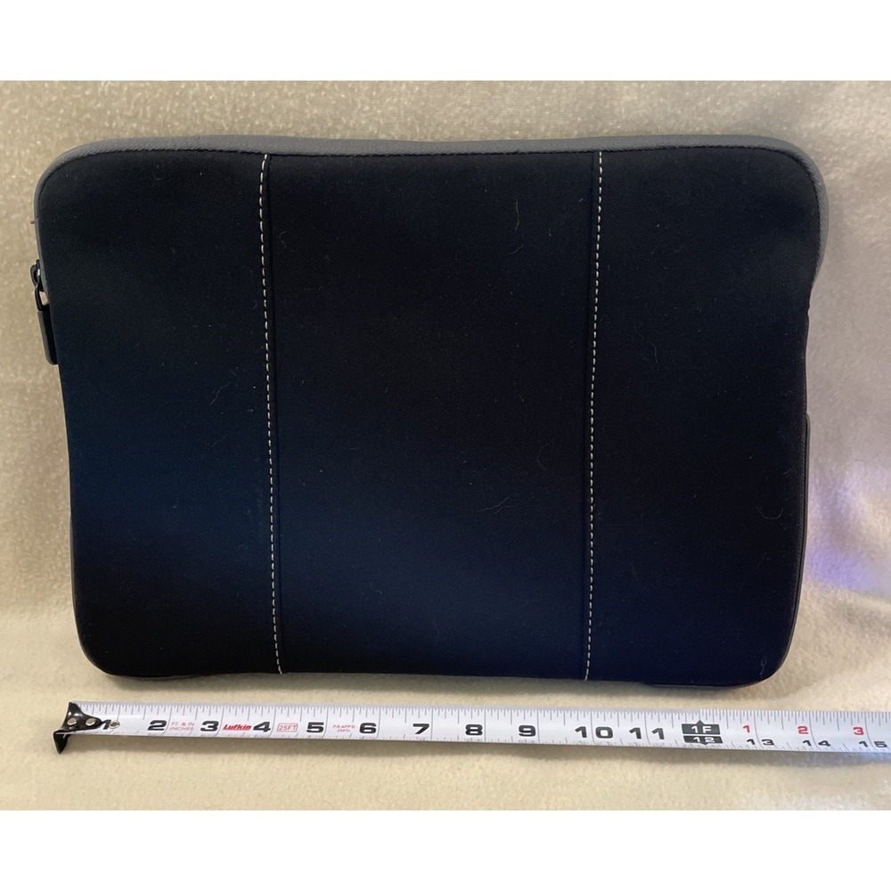 Case Targus 14 Inch Tablet Laptop Sleeve Bag Zipper Black Yellow Cushioned Pad